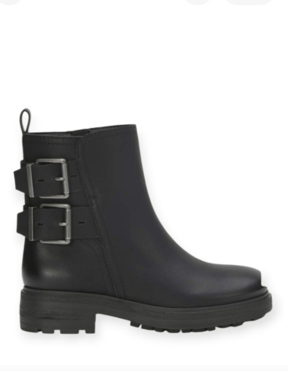 NWOT Lucky Brand Women's Candre Double Buckle Moto Lug Sole Bootie